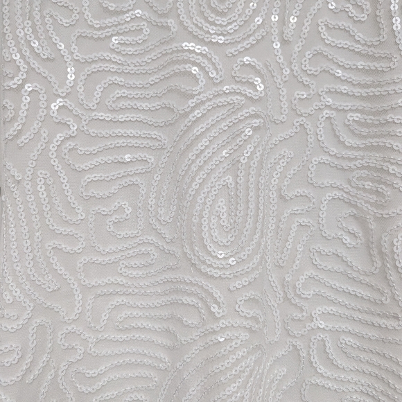 Calvin Klein White Sequin Dress - Picture 6 of 7